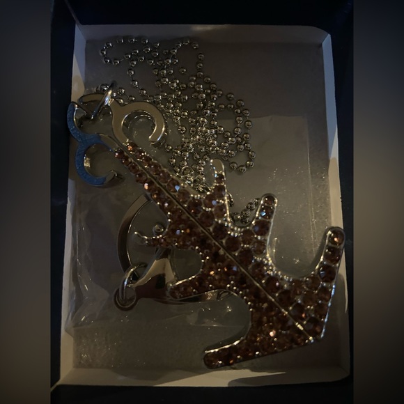 Anchor’s Away - Metal Pendant with Purple Crystal - Picture 5 of 5